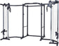 Power Cage with Cable Crossover, Squat Rack with Cable Crossover Power Rack with LAT Pulldown