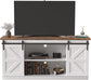 Farmhouse TV Stand up to 65 In, Entertainment Center with Sliding Barn Doors