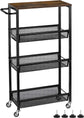 SALE! Slim Cart 4 Tier Rolling Kitchen Shelving Unit on Wheels Mobile Narrow Cart