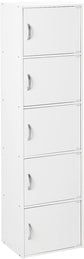 NEW! 5-Tier Bookcases Shelf Organizer, White