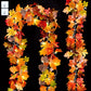 2 Pack Fall Garland Decorations Maple Leaf String Lights Thanksgiving Christmas