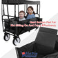 Folding Beach Wagon Garden Cart Sport Storage Utility 4 Buggy Wheel Canopy Kids