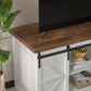 Farmhouse TV Stand up to 65 In, Entertainment Center with Sliding Barn Doors