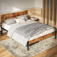 Queen Bed Frame with Headboard, Strong Steel Slat Support, Tool-Free Assembly