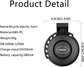 Electric Bike Horn, Electronic Bicycle Bell, Waterproof 4 Sound Modes w/ Rechargeable Battery, Blue