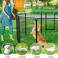 16 Panel 40 inch Dog playpen Heavy Duty Portable Metal Pets Playpen Foldable Dog Exercise Pen Barrier Kennel Puppy Fence w/ 2 Pcs Door