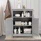 Bathroom Floor Cabinet Wooden Freestanding Storage Cabinet