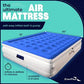 13" Queen Air Mattress for Camping Home & Travel Double Height Inflatable Bed w/ Built-in Dual Pump