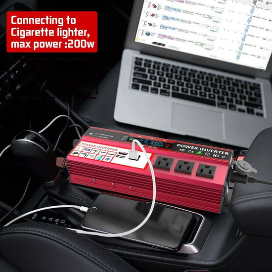 1000W 500W Car Power Inverter DC 12V To AC 110V 2 AC Outlets RV Solar Converter