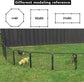 40 Inch Tall 8 Panel Extra Large Metal Outdoor Dog Pet Play Pen Kennel Garden Yard Fence Gate Set