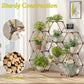 New! Plant Stand Indoor, Wood Outdoor Plant Shelf for Plants, 9 Potted Ladder Plant Holder