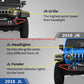 2018-2023 Jeep Wrangler JL JLU w/ Winch Plate, Offroad Front / Rear Bumper for