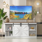 NEW! Copy of Farmhouse TV Stand up to 65 In, Entertainment Center with Sliding Barn Doors