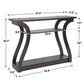 47" Console Table Modern Accent Side Stand Sofa Entryway Hall Display Storage