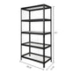 36" W x 18" D x 72" H 5-Tier Freestanding Shelf, Storage Rack