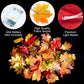 2 Pack Fall Garland Decorations Maple Leaf String Lights Thanksgiving Christmas