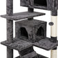 💥Sale💥 53" Cat Tree Multi-Levels Condos Scratching Post Tower Play House, Dark Gray