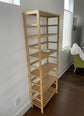 2 Pcs NEW 6-Tier Bamboo Adjustable 63.4” Tall Bookcase Book Shelf Organizer, Free Standing