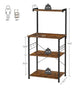 3 Tier Kitchen Storage, Bakers Rack, Coffee Bar, w/ 6 S-Hooks