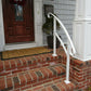 Iron Handrail Stair Railing fit 1 or 3 Step Handrail Outdoor Hand Rail White