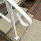 Iron Handrail Stair Railing fit 1 or 3 Step Handrail Outdoor Hand Rail White