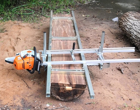 Chainsaw Guide 18" - 48" Portable Bar Mill Log Planking Lumber Aluminum Steel Wood Log For Builders