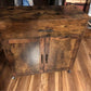 Kitchen Island Table on Wheels with Drop Leaf, Storage Cabinet and Drawer