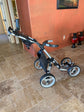 CaddyTek SuperLite 4 Wheel Golf Push Cart, Caddytek Panther - Silver