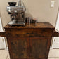 Kitchen Island Table on Wheels with Drop Leaf, Storage Cabinet and Drawer