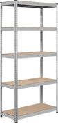 5-Tier Utility Shelves, Metal Storage Shelves Garage Adjustable Unit 35.5 x 16 x 71 Inch