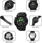 Mens Digital Sports Watch Dual Time Display LED Wrist Watch