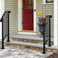 2 Steps Handrails for Outdoor Black Hand Rails Transitional