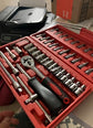 46 Pieces 1/4 inch Drive Socket Ratchet Wrench Set with Bit Socket Set Metric