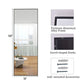 Full Length Mirror 48"x14" Hanging Floor Mirrors Wall-Mounted Mirrors, Black