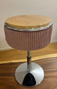 Round Storage Vanity Stool, 360°Swivel Height Adjustable Stool Chair With Storage