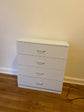 Bedroom Storage Dresser 4 Drawers with Cabinet Wood Furniture Bedroom Chest