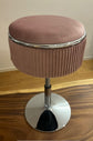 Round Storage Vanity Stool, 360°Swivel Height Adjustable Stool Chair With Storage