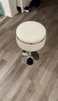 Round Storage Vanity Stool, 360°Swivel Height Adjustable Stool Chair With Storage