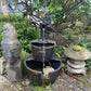 Waterfall Fountain 27" Tall 2-Tier Barrel and Pump, Bronze Finish