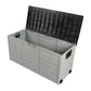 Deck Box Storage Shed Bin Backyard Patio Outdoor with Wheel