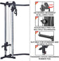 Power Cage with Cable Crossover, Squat Rack with Cable Crossover Power Rack with LAT Pulldown