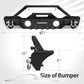 2018-2023 Jeep Wrangler JL JLU w/ Winch Plate, Offroad Front / Rear Bumper for