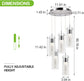 Pendant Light, 5-Light Integrated LED Kitchen Lighting, 30W (180 Watt Equivalent)