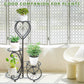 Plant Stand Indoor Outdoor, Metal 4 Tier Plant Shelf Flower Pot Holder