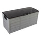 75Gallon Outdoor Storage Box Rattan Garden Cushion Organizer Patio Deck Cabinet