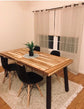 New Dining Table 6-Person Indoor Outdoor Acacia Wood Dining Table