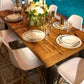 New Spanish Bay Teak Finish Acacia Wood Dining Table