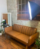 NEW Futon, Convertible Sofa & Couch, Camel Faux Leather Sofas