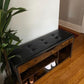 New Lift Top Shoe Storage Bench, Adjustable Shelf Entryway Bench, Metal and Wood Shoe Rack