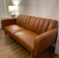 NEW Futon, Convertible Sofa & Couch, Camel Faux Leather Sofas